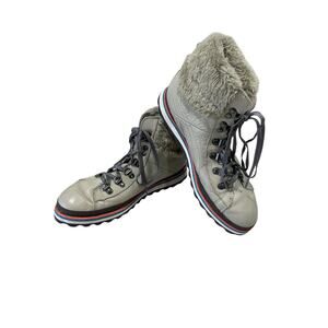 Puma Women's Size 6.5 Leather Snow Boots, Faux Fur Outdoor Traction, Warm Comfy